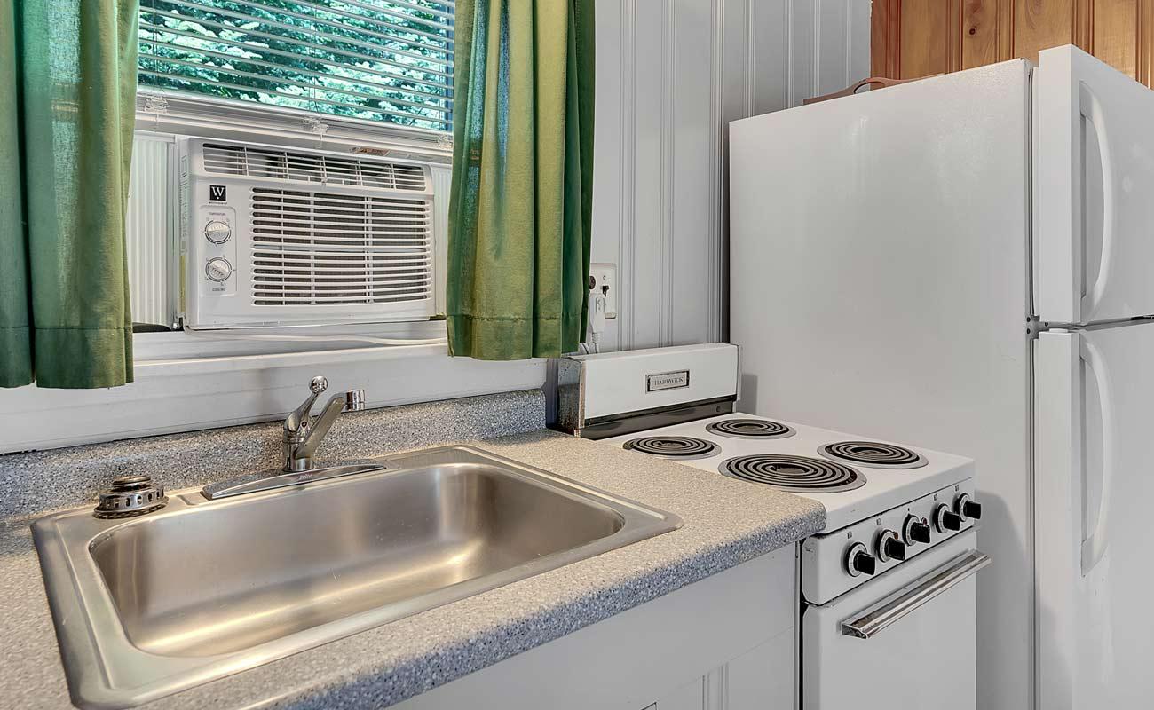 Kitchen sink and stove